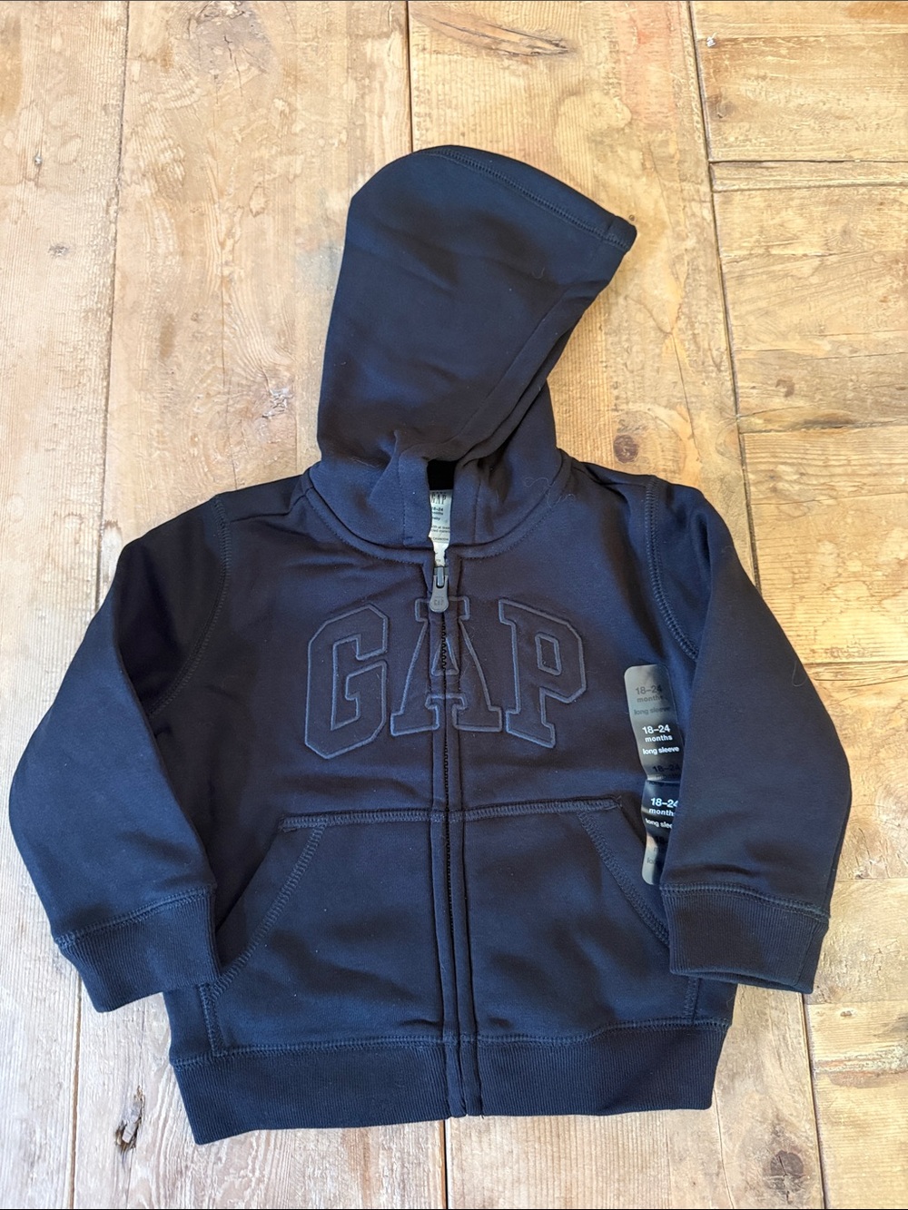 GAP Navy Blue Toddler Full-Zip Hoodie